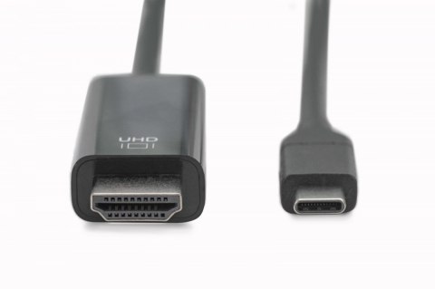 Kabel USB Type-C/HDMI M/M USB 3.1 Gen.2 SuperSpeed+ 4K/60Hz 18Gbps 5m czarny Kabel USB Type-C/HDMI M/M USB 3.1 Gen.2 SuperSpeed+ 4K/60Hz 18Gbps 5m czarny
