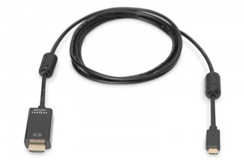 Kabel USB Type-C/HDMI M/M USB 3.1 Gen.2 SuperSpeed+ 4K/60Hz 18Gbps 5m czarny Kabel USB Type-C/HDMI M/M USB 3.1 Gen.2 SuperSpeed+ 4K/60Hz 18Gbps 5m czarny