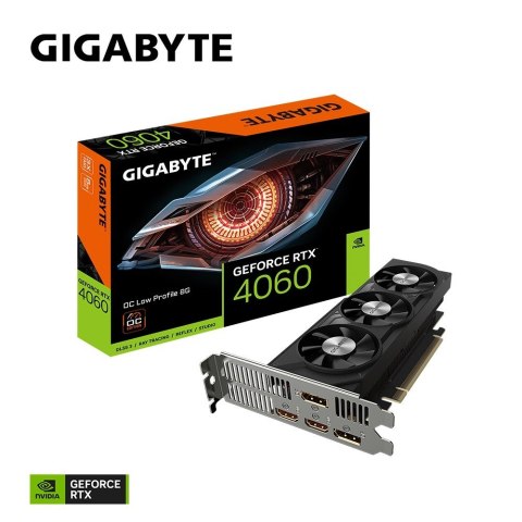 Karta graficzna GeForce RTX 4060 OC Low Profile 8G GDDR6 128bit 2HDMI/2DP Karta graficzna GeForce RTX 4060 OC Low Profile 8G GDDR6 128bit 2HDMI/2DP