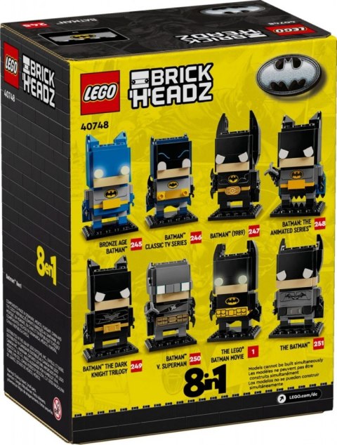 Klocki BrickHeadz 40748 Batman 8 w 1 Klocki BrickHeadz 40748 Batman 8 w 1