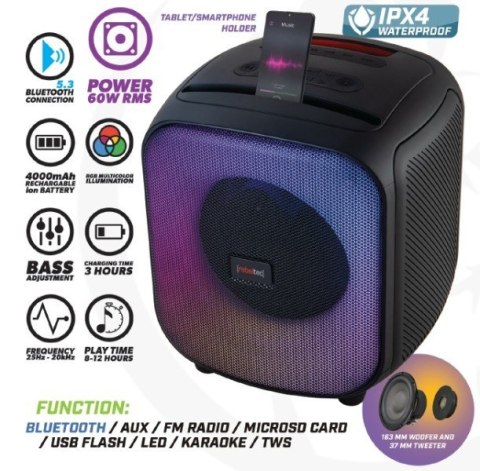 Głośnik Bluetooth FM/USB PowerCUBE 500 Głośnik Bluetooth FM/USB PowerCUBE 500