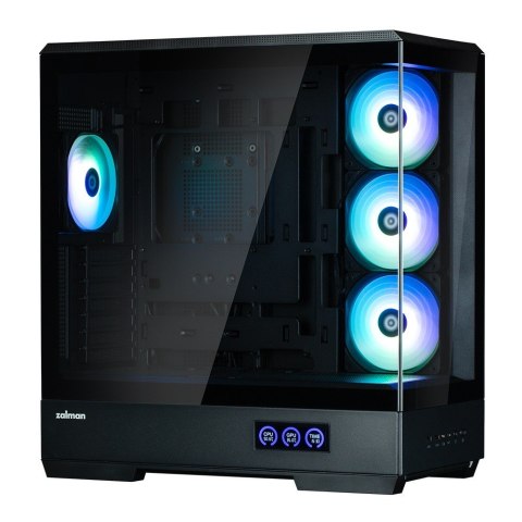 Obudowa P50 DS Mid-Tower 4 wentylatory ARGB czarna Obudowa P50 DS Mid-Tower 4 wentylatory ARGB czarna
