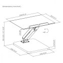 Podstawka biurkowa na monitor MC-493 regulacja wysokości, max 5kg, sprężyna gazowa
