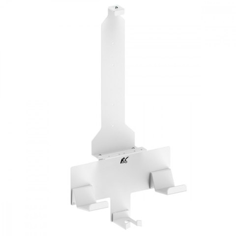 Stojak do Playstation 5 RS181, biały, ścienny, max 10kg, uchwt na pady Stojak do Playstation 5 RS181, biały, ścienny, max 10kg, uchwt na pady
