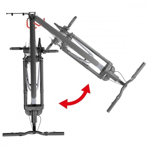 Wieszak rowerowy na ścianę, MC-499 MAX 35kg stalowy, czarny Wieszak rowerowy na ścianę, MC-499 MAX 35kg stalowy, czarny