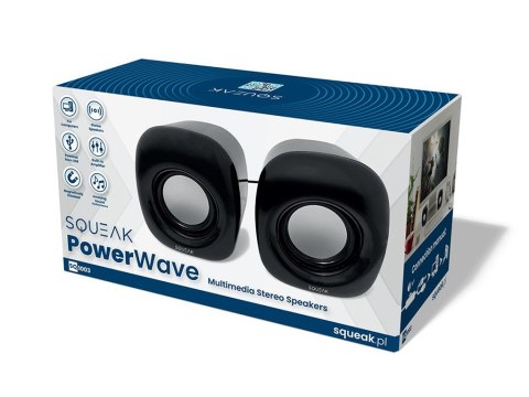 Głośniki komputerowe PowerWave SQ1003 stereofoniczne Głośniki komputerowe PowerWave SQ1003 stereofoniczne