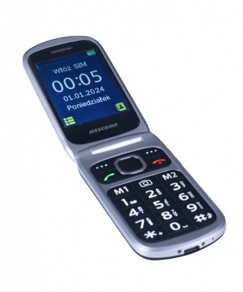 Telefon komórkowy z klapką dla seniorów MT-184 BRUNO 4G Telefon komórkowy z klapką dla seniorów MT-184 BRUNO 4G