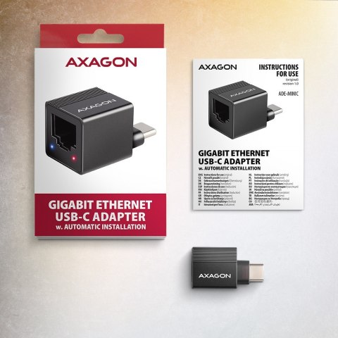 ADE-MINIC Karta sieciowa Gigabit Ethernet adapter, USB-A 3.2 Gen 1, instalacja automatyczna MINI ADE-MINIC Karta sieciowa Gigabit Ethernet adapter, USB-A 3.2 Gen 1, instalacja automatyczna MINI