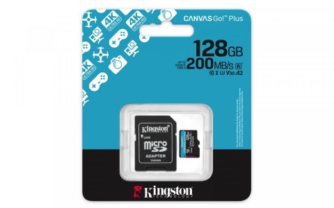 Karta microSD 128GB CanvasGo! Plus 200MB/s A2 U3 V30 + adapter Karta microSD 128GB CanvasGo! Plus 200MB/s A2 U3 V30 + adapter