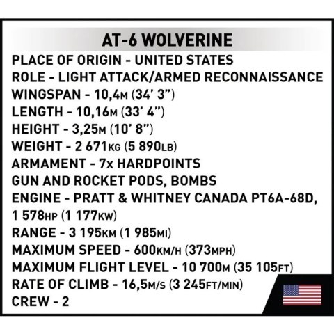 Klocki AT-6 Wolverine 263 klocki Klocki AT-6 Wolverine 263 klocki