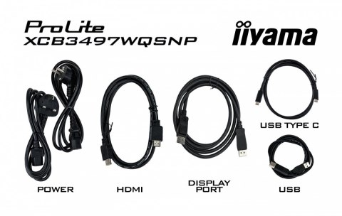 Monitor 34 cali XCB3497WQSNP-B1 VA,UWQHD,1500R,USB-cDock,KVM,95W, 2xHDMI, 1xDP, RJ45,2x5W,21:9 /5y/ Monitor 34 cali XCB3497WQSNP-B1 VA,UWQHD,1500R,USB-cDock,KVM,95W, 2xHDMI, 1xDP, RJ45,2x5W,21:9 /5y/
