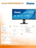 Monitor 34 cali XCB3497WQSNP-B1 VA,UWQHD,1500R,USB-cDock,KVM,95W, 2xHDMI, 1xDP, RJ45,2x5W,21:9 /5y/