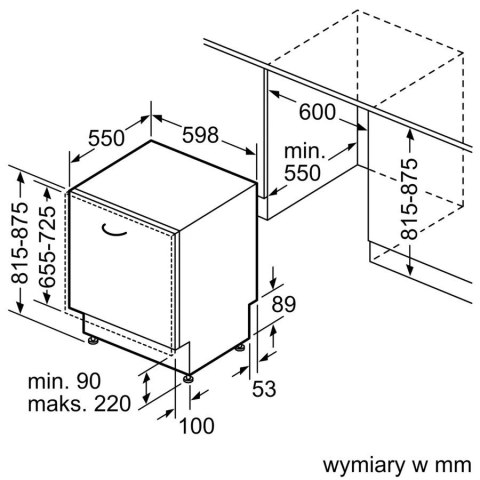Zmywarka SMV4HVX07E 3 kosz Zmywarka SMV4HVX07E 3 kosz