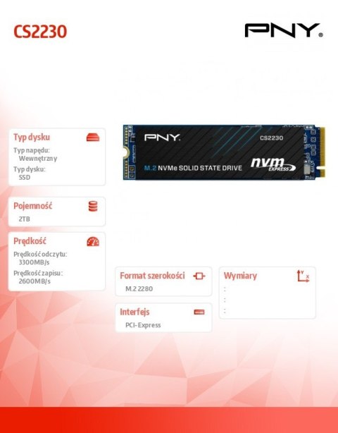 Dysk SSD 2TB M.2 2280 CS2230 Dysk SSD 2TB M.2 2280 CS2230