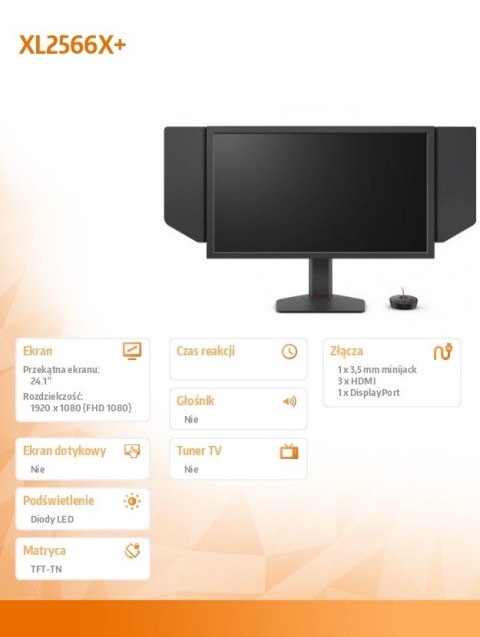 Monitor BENQ XL2566X+ LED 1ms/12MLN:1/HDMI/GAMING Monitor BENQ XL2566X+ LED 1ms/12MLN:1/HDMI/GAMING