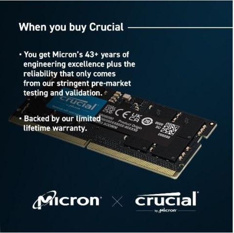 Pamięć do notebooka DDR5 SODIMM 48GB(2*24) /5600 CL46 (16Gbit) Pamięć do notebooka DDR5 SODIMM 48GB(2*24) /5600 CL46 (16Gbit)