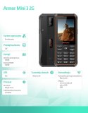 Telefon Armor Mini 3 2G 2,8" czarny