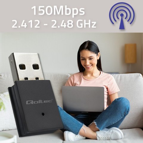 Bezprzewodowy mini adapter Wi-Fi | BT 4.0 USB | standard N Bezprzewodowy mini adapter Wi-Fi | BT 4.0 USB | standard N