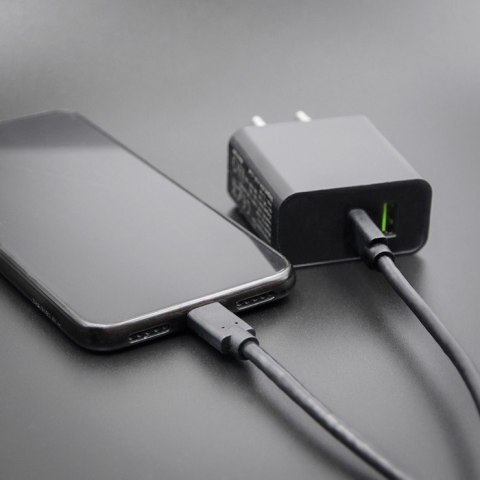 Kabel USB 3.1 typ C męski | USB 3.1 typ C męski | 3m | Czarny Kabel USB 3.1 typ C męski | USB 3.1 typ C męski | 3m | Czarny