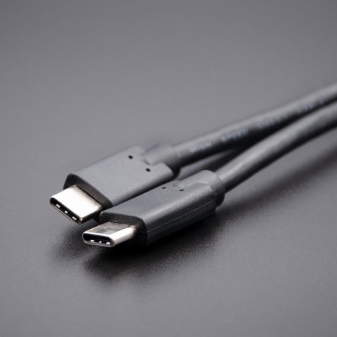 Kabel USB 3.1 typ C męski | USB 3.1 typ C męski | 3m | Czarny Kabel USB 3.1 typ C męski | USB 3.1 typ C męski | 3m | Czarny