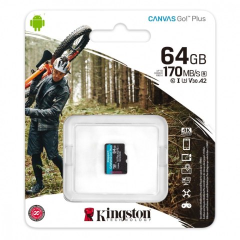 Karta pamięci microSD 64GB Canvas Go Plus 170/70MB/s Karta pamięci microSD 64GB Canvas Go Plus 170/70MB/s