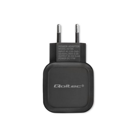 Ładowarka sieciowa 17W | 5V | 3.4A | 2xUSB Ładowarka sieciowa 17W | 5V | 3.4A | 2xUSB