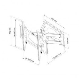 Uchwyt LCD AR-65 32-80'' 60kg LCD/LED regulacja pion/poziom