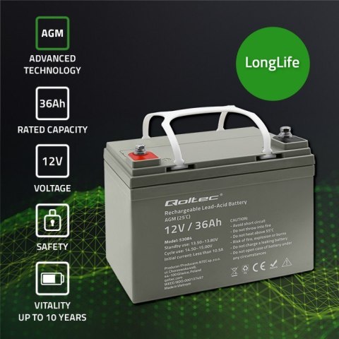 Akumulator AGM | 12V | 36Ah | max. 540A Akumulator AGM | 12V | 36Ah | max. 540A
