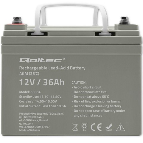 Akumulator AGM | 12V | 36Ah | max. 540A Akumulator AGM | 12V | 36Ah | max. 540A