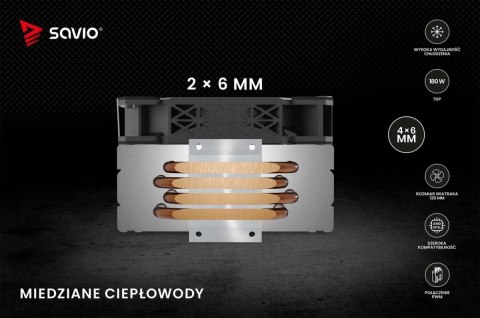 Chłodzenie procesora CPU Vortex X2 Chłodzenie procesora CPU Vortex X2