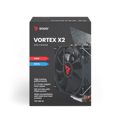 Chłodzenie procesora CPU Vortex X2 Chłodzenie procesora CPU Vortex X2