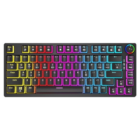 Klawiatura mechaniczna bezprzewodowa PHENIX, Gateron Red Pro, Pudding Klawiatura mechaniczna bezprzewodowa PHENIX, Gateron Red Pro, Pudding