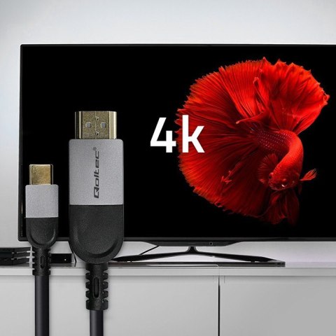 Kabel Adapter USB-C na HDMI high speed 4K | 60Hz | 32AWG | 2m Kabel Adapter USB-C na HDMI high speed 4K | 60Hz | 32AWG | 2m