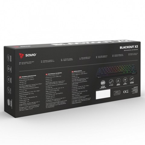 Klawiatura mechaniczna BLACKOUT X2 OUTEMU Blue, Hot Swap Klawiatura mechaniczna BLACKOUT X2 OUTEMU Blue, Hot Swap