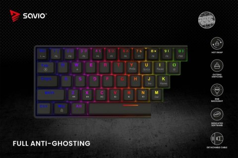 Klawiatura mechaniczna BLACKOUT X2 OUTEMU Blue, Hot Swap Klawiatura mechaniczna BLACKOUT X2 OUTEMU Blue, Hot Swap