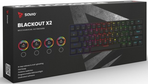Klawiatura mechaniczna BLACKOUT X2 OUTEMU Brown, Hot Swap Klawiatura mechaniczna BLACKOUT X2 OUTEMU Brown, Hot Swap