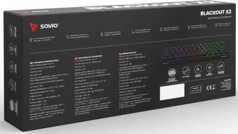 Klawiatura mechaniczna BLACKOUT X2 OUTEMU Brown, Hot Swap Klawiatura mechaniczna BLACKOUT X2 OUTEMU Brown, Hot Swap
