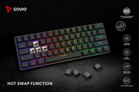 Klawiatura mechaniczna BLACKOUT X2 OUTEMU Brown, Hot Swap Klawiatura mechaniczna BLACKOUT X2 OUTEMU Brown, Hot Swap