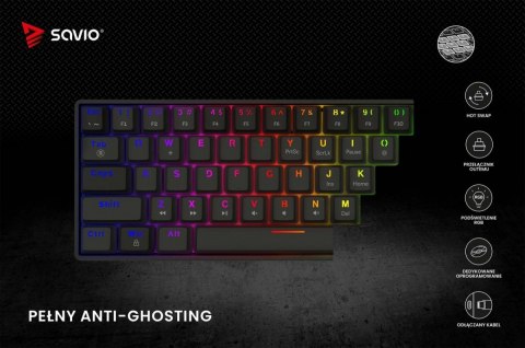 Klawiatura mechaniczna BLACKOUT X2 OUTEMU Red, Hot Swap Klawiatura mechaniczna BLACKOUT X2 OUTEMU Red, Hot Swap