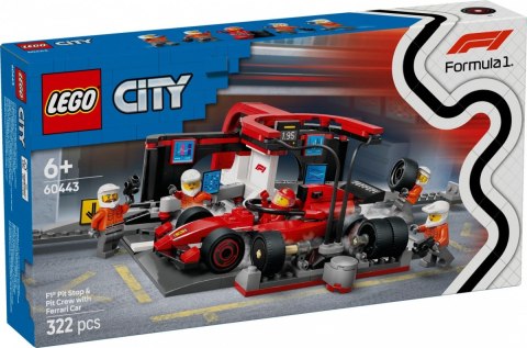 Klocki City 60443 F1 Pit stop i mechanicy z bolidem Ferrari Klocki City 60443 F1 Pit stop i mechanicy z bolidem Ferrari