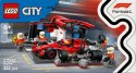 Klocki City 60443 F1 Pit stop i mechanicy z bolidem Ferrari