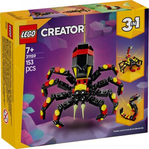 Klocki Creator 31159 Dzikie zwierzęta: niezwykły pająk Klocki Creator 31159 Dzikie zwierzęta: niezwykły pająk