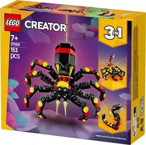 Klocki Creator 31159 Dzikie zwierzęta: niezwykły pająk Klocki Creator 31159 Dzikie zwierzęta: niezwykły pająk