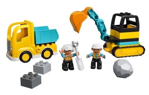 Klocki DUPLO 10931 Ciężarówka i koparka gąsienicowa Klocki DUPLO 10931 Ciężarówka i koparka gąsienicowa