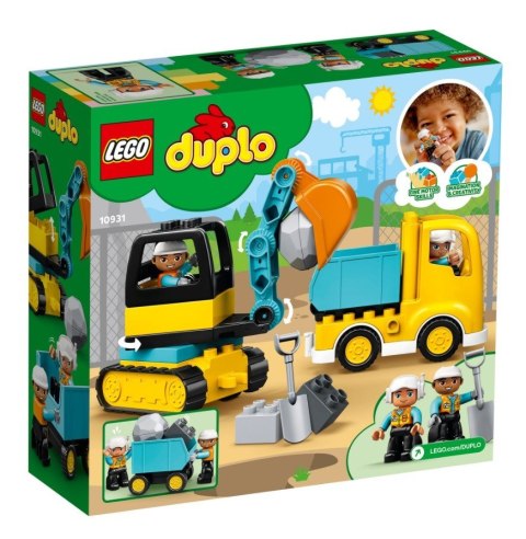 Klocki DUPLO 10931 Ciężarówka i koparka gąsienicowa Klocki DUPLO 10931 Ciężarówka i koparka gąsienicowa