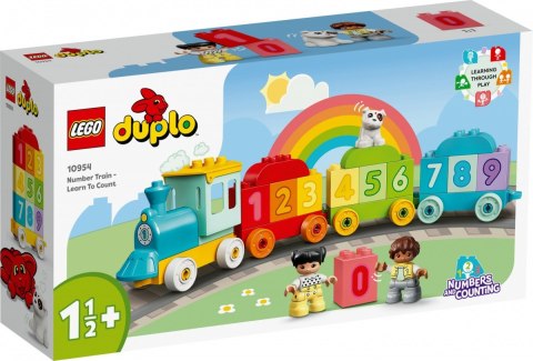 Klocki DUPLO 10954 Pociąg z cyferkami - nauka liczenia Klocki DUPLO 10954 Pociąg z cyferkami - nauka liczenia