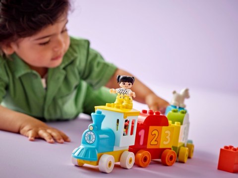 Klocki DUPLO 10954 Pociąg z cyferkami - nauka liczenia Klocki DUPLO 10954 Pociąg z cyferkami - nauka liczenia