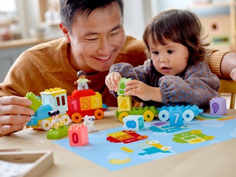 Klocki DUPLO 10954 Pociąg z cyferkami - nauka liczenia Klocki DUPLO 10954 Pociąg z cyferkami - nauka liczenia