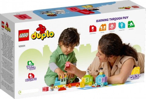 Klocki DUPLO 10954 Pociąg z cyferkami - nauka liczenia Klocki DUPLO 10954 Pociąg z cyferkami - nauka liczenia