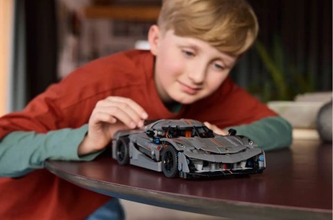 Klocki Technic 42173 Szary hipersamochód Koenigsegg Jesko Absolut Klocki Technic 42173 Szary hipersamochód Koenigsegg Jesko Absolut